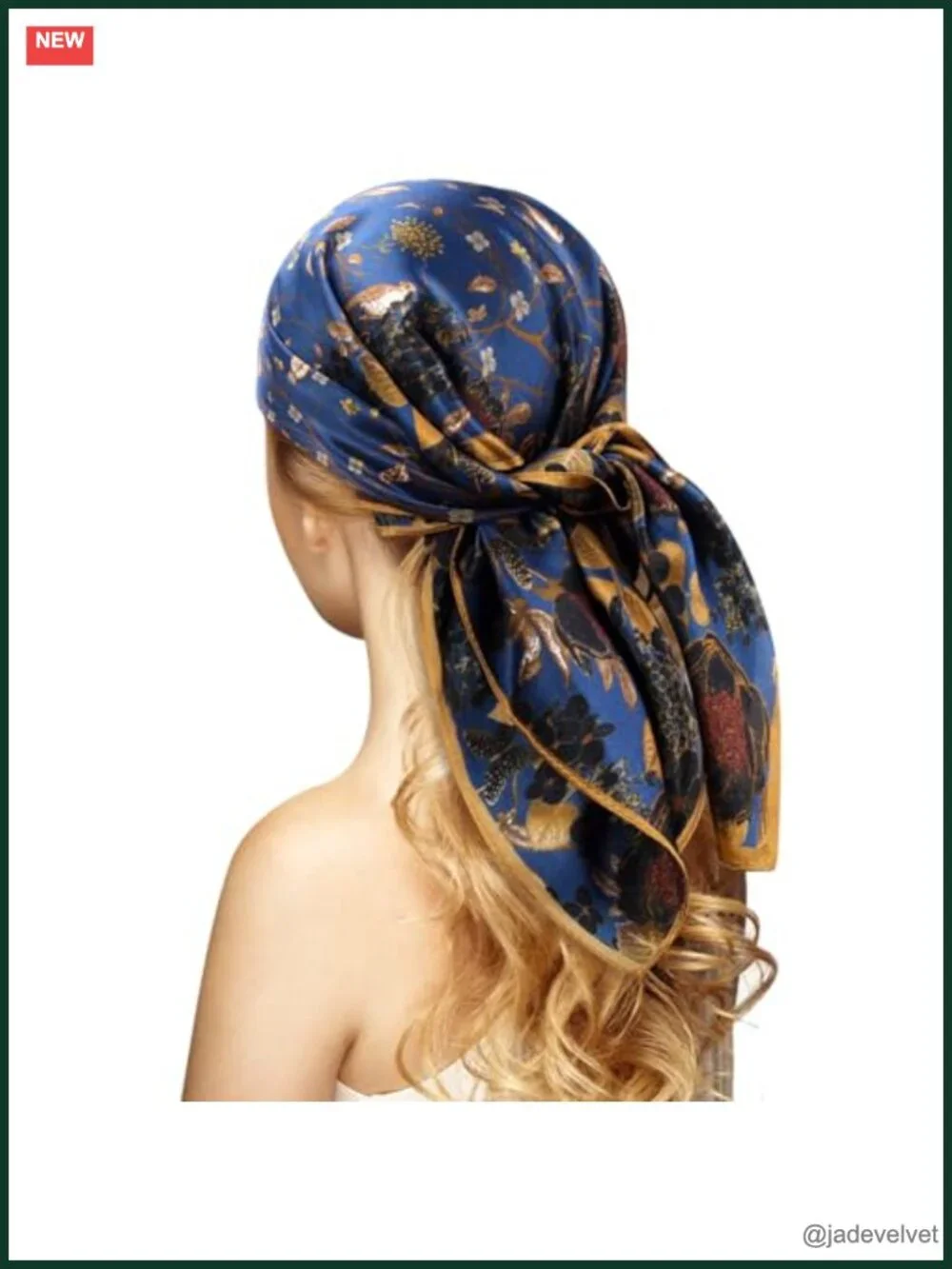 100% Silk Head Scarf - 27
